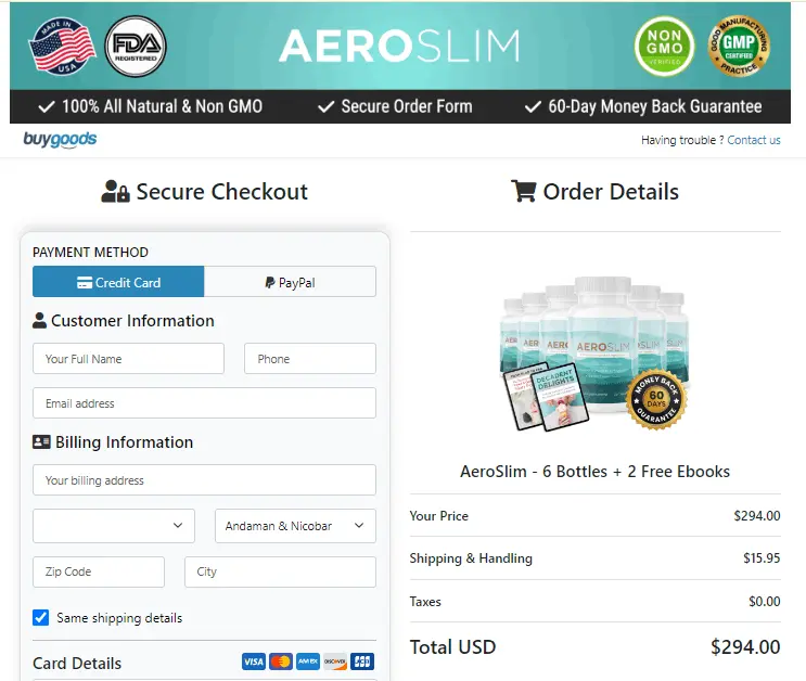 Aeroslim order